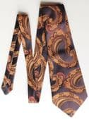 Como wide kipper tie vintage 1960s Paisley pattern polyester mens wear